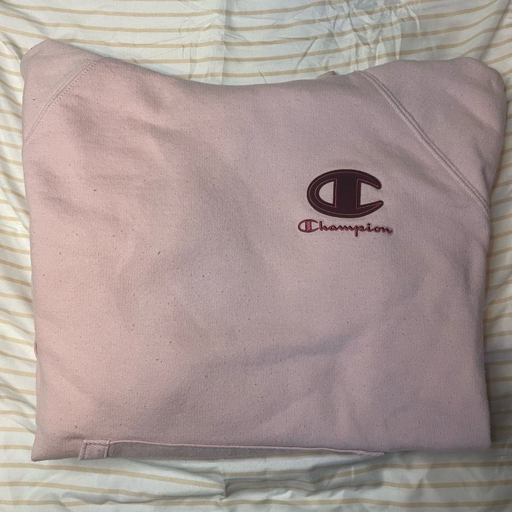 Light pink champion hoodie